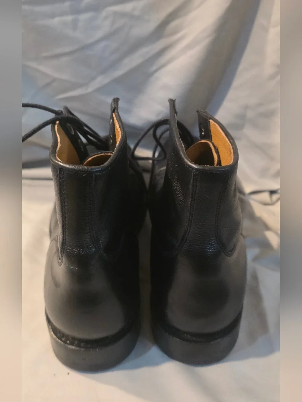 Frye Dylan Cap Toe Boots Black Leather FR41394 Men Size 12D NWOB Defects